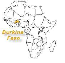 carte africa Burkina Faso